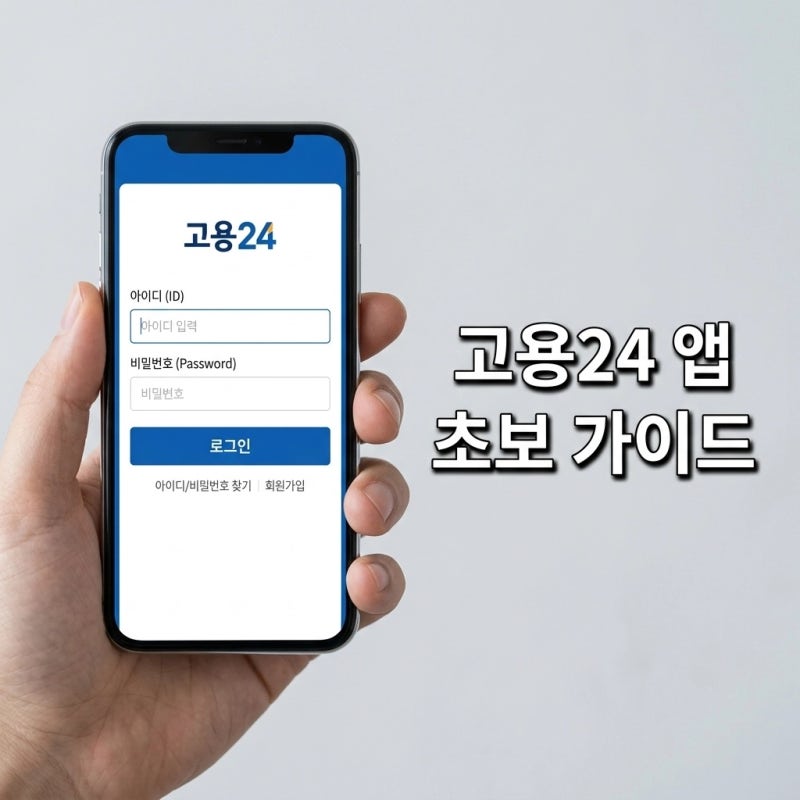 고용24 앱 설치부터 로그인까지 2026 초보 완벽 가이드