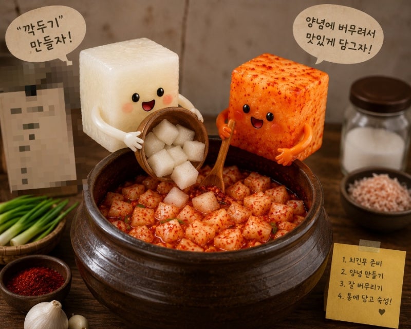 냉장고 속 남은 치킨무 활용하는 방법