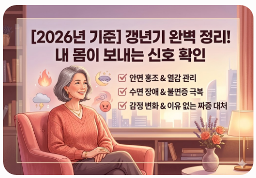 갱년기 증상 어지러움 열감 대처법 [1탄]