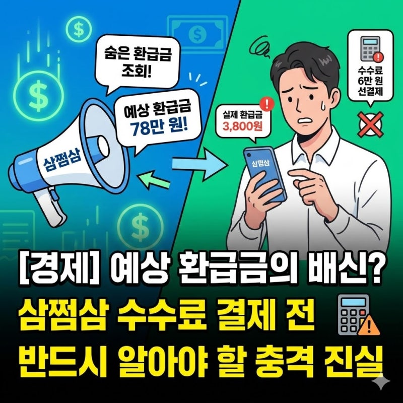 [경제] "환급금 78만 원이라더니 실제론 3천 원?" 삼쩜삼 수수료 결제 전 반드시 알아야 할 충....