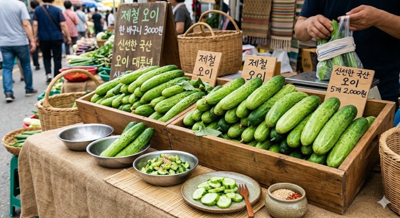 제철오이 2탄 저녁에 남편이랑 술안주로 최고! 오이탕탕이
