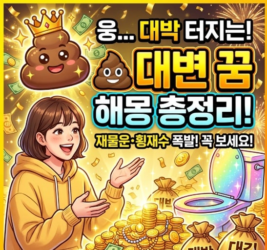 집 거실에서 변 누는 꿈? 해몽 총정리!