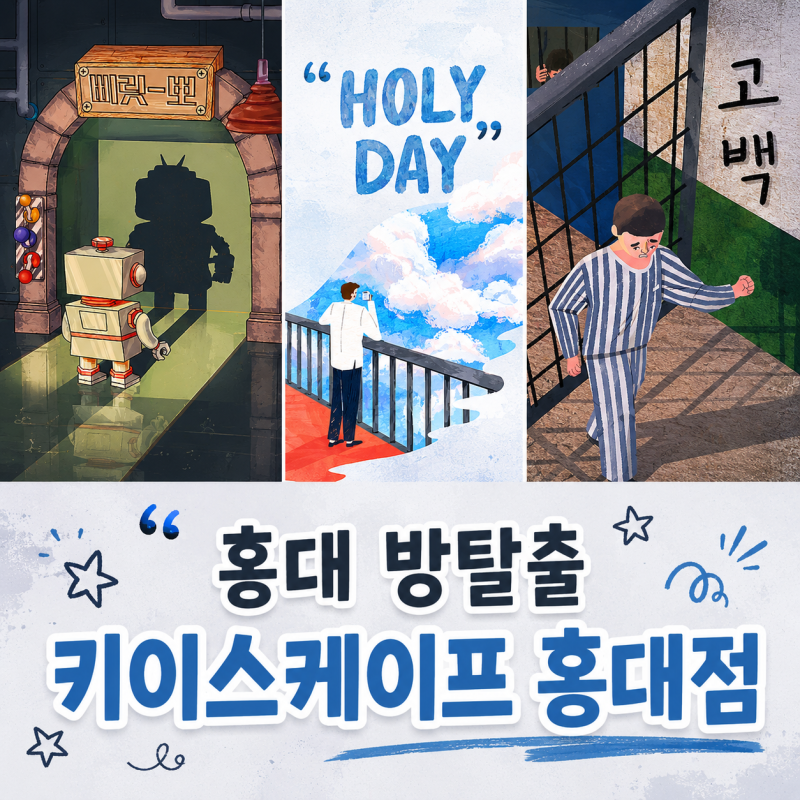 나솔 20기 광수 방탈출 홍대방탈출 키이스케이프 홍대점(삐릿뽀, 홀리데이, 고백)