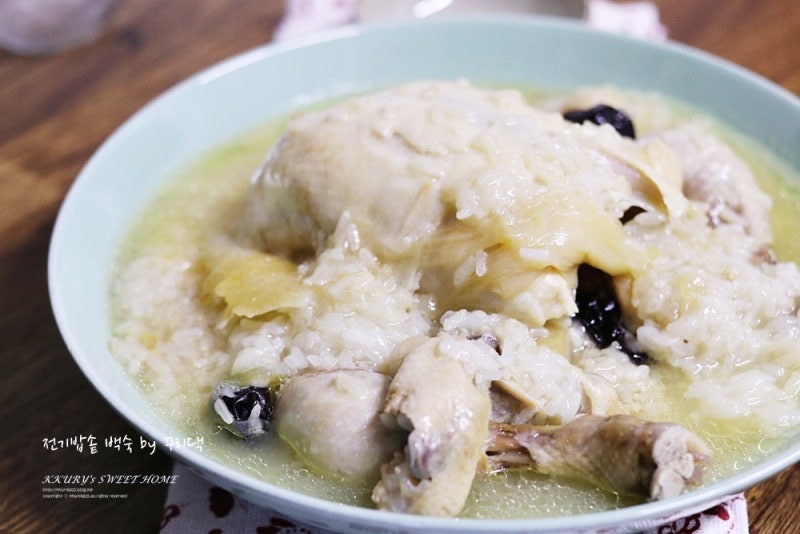 삼계탕 끓이는법 닭죽도 한번에 압력밥솥 닭백숙 레시피