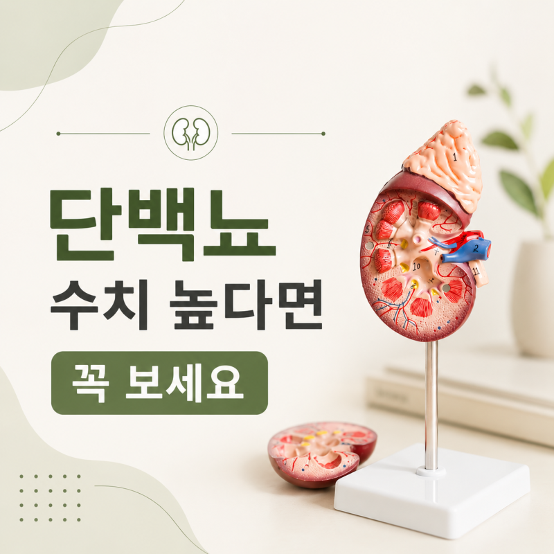 소변검사 단백뇨(요단백) 수치 높다면? 원인 증상 치료는?