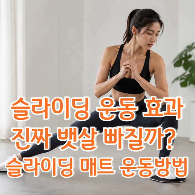 슬라이딩 운동 효과, 진짜 뱃살 빠질까? 슬라이딩 운동기구·매트·운동방법