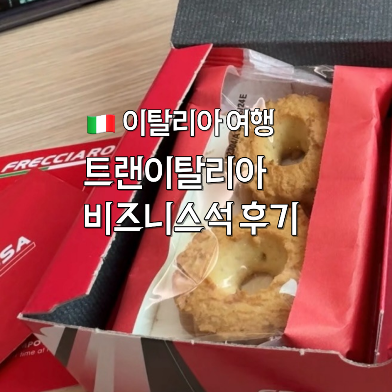 이탈리아 나폴리→로마 이동ㅣ트랜이탈리아 비즈니스석 후기 (좌석, 스낵, 이코노미 비교)