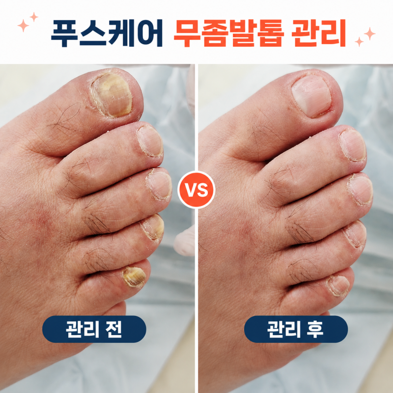 대전발톱무좀 관리 푸스케어 대전신탄진점, 전문적인 발톱관리 후기