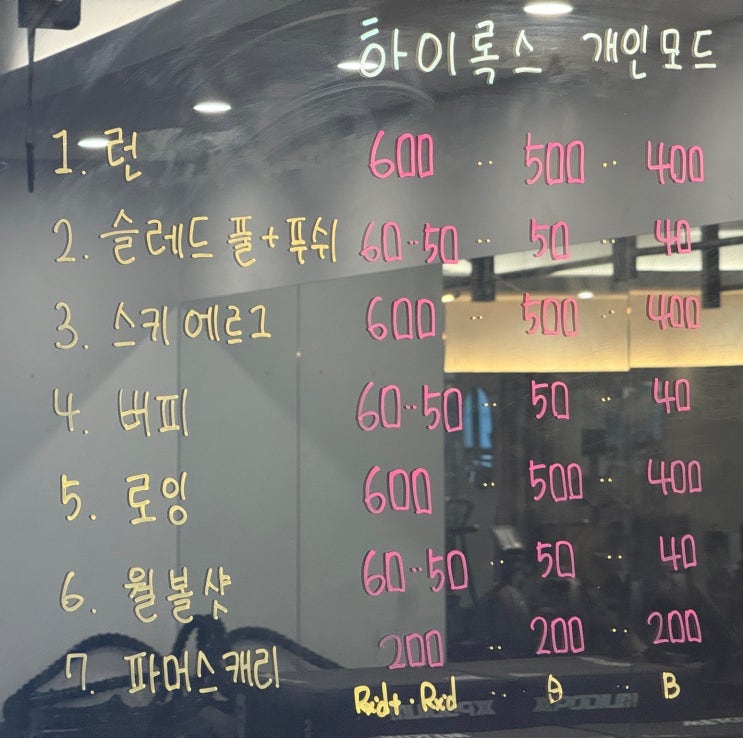  인계동 크로스핏 성공다이어트짐 1주차 후기