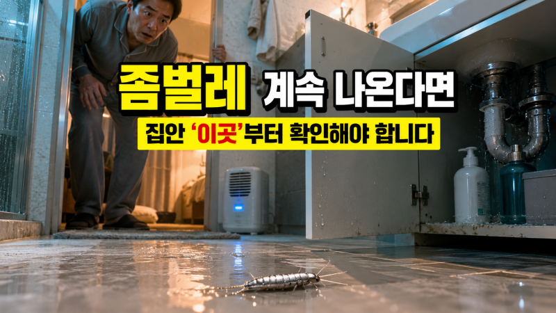 좀벌레 계속 나온다면 집안 ‘이곳’부터 확인해야 합니다