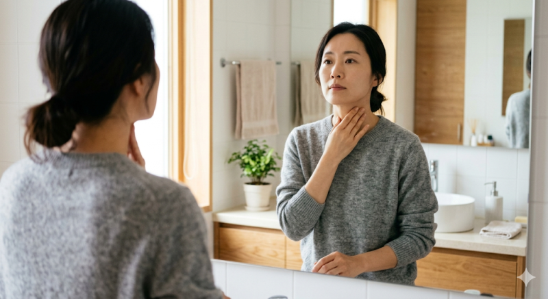 '이 증상' 나타나면 암 검사 받으세요, 갑상선암 초기 증상 5가지와 자가진단법