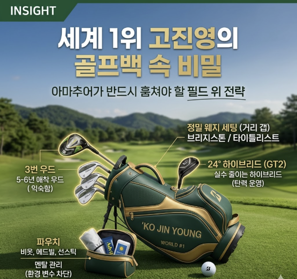 [골프백 Insight] 세계 1위 고진영의 골프백 속 비밀: 아마추어가 반드시 훔쳐야 할 필드 위 전....