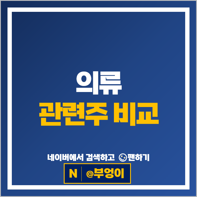 의류 관련주 에이피알 한섬 LF 노브랜드 코데즈컴바인 온타이드 등