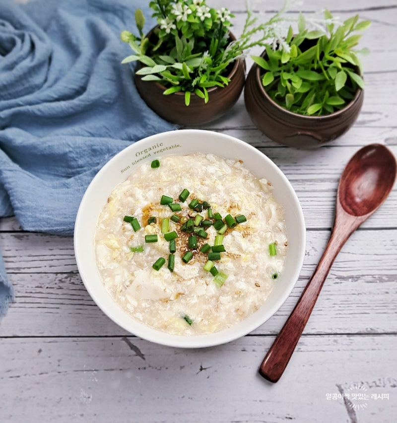 순두부 계란 오트밀죽 레시피 오트밀 먹는법 다이어트 식단 메뉴
