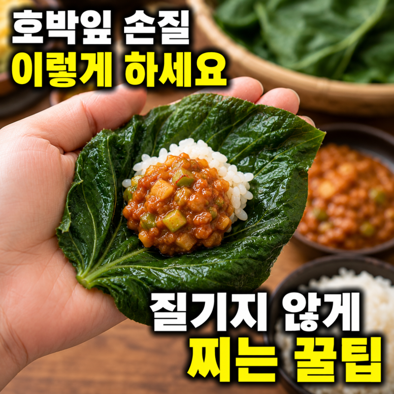 여름 별미 호박잎, 이렇게 찌면 진짜 부드럽습니다 (+손질·보관법 총정리)