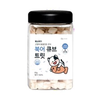  뽀시래기 고양이 큐브 트릿 동결건조간식 북어 85g - 쫀득한 감칠맛 영양간식
