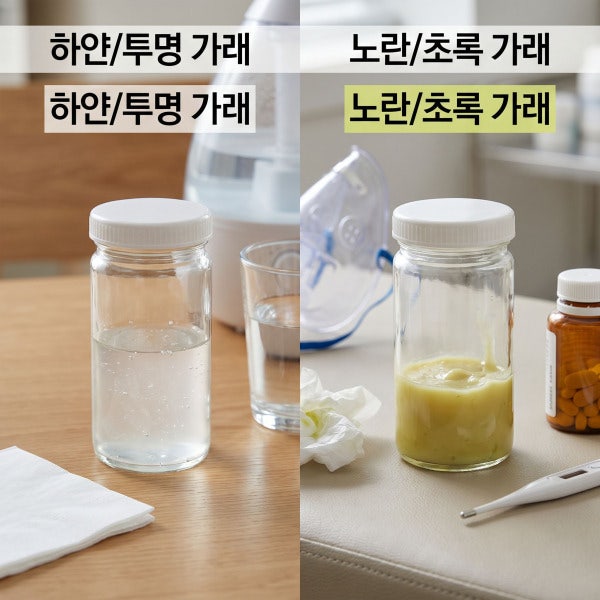 가래 색깔로 보는 건강 신호｜피가래·노란가래·하얀가래 왜 생길까?