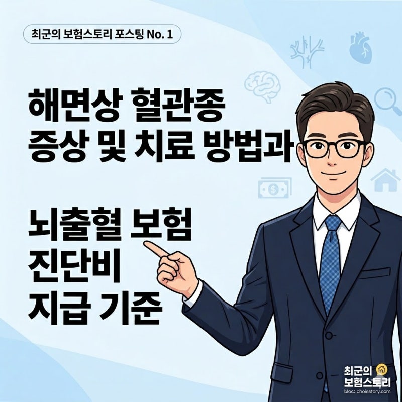 해면상 혈관종 증상 및 치료 방법과 뇌출혈 보험 진단비 지급 기준