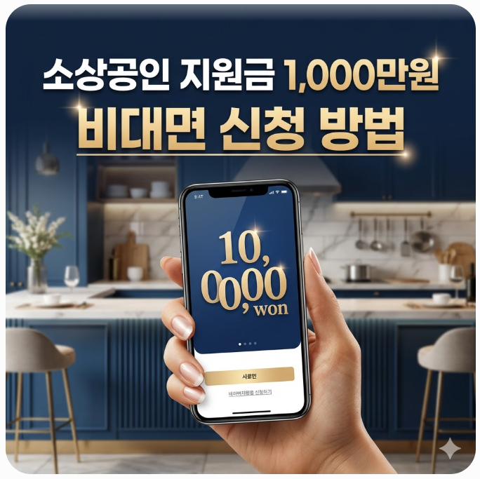  아직도 신청 안 하셨나요? 소상공인 지원금 1,000만원 비대면 신청 방법