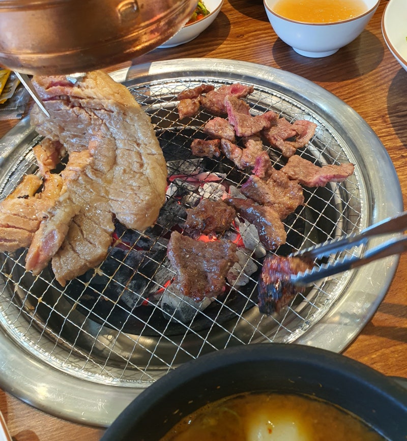 [안성] 비봉산화로구이-점심특선(갈비살정식, 양념돼지구이정식)