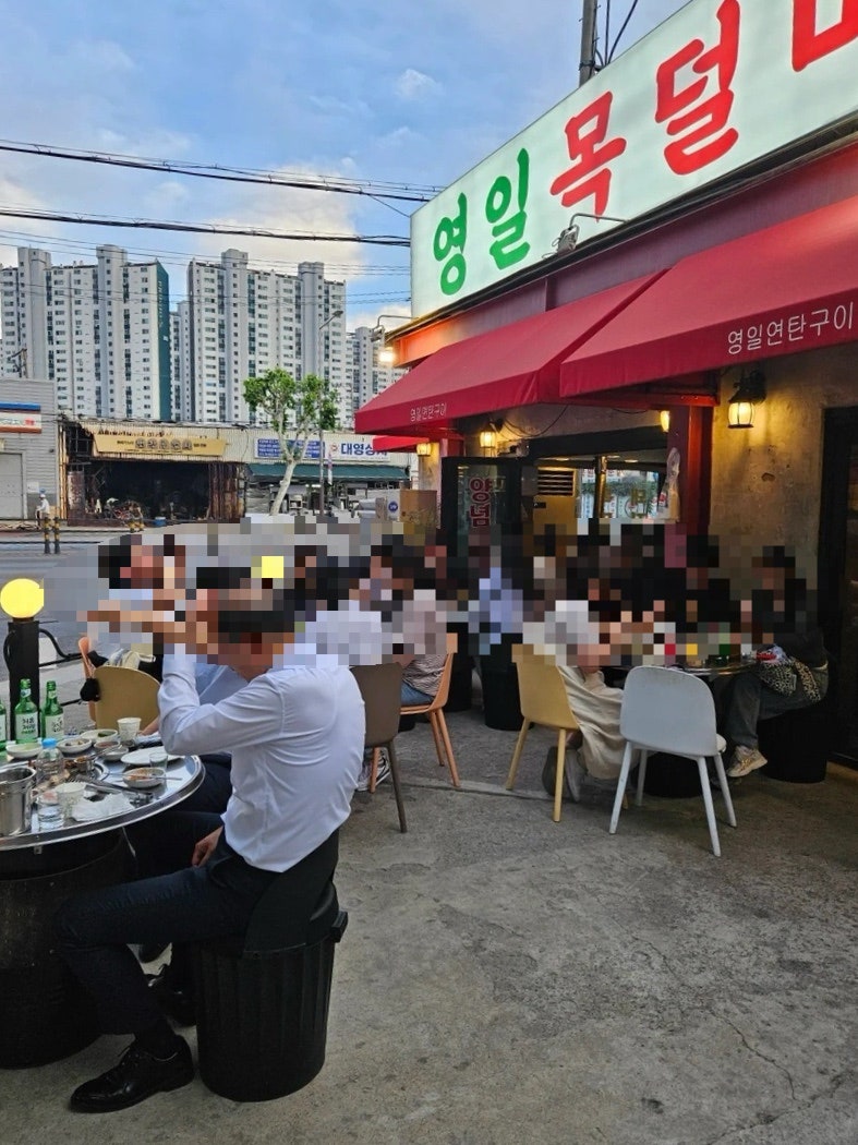 영등포역 야장 고기집, 영일목덜미살연탄구이, 타임스퀘어 문래동 노포 감성 맛집