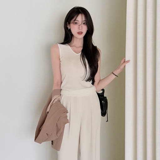 클라비스 베이직 2WAY 슬리브리스_CVKRG2402M 후기, 여름 옷장에 담아두기 좋은 미니멀 이너