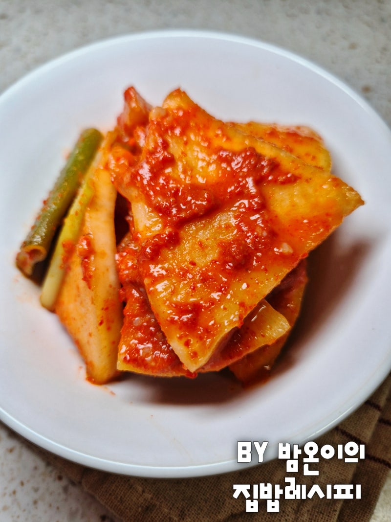 국밥집 석박지 만들기 / 5월 봄무 매운맛 없이 시원한 석박지 황금레시피
