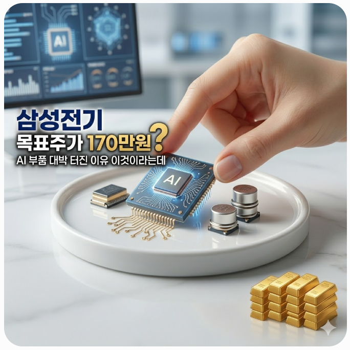  삼성전기 목표주가 170만원? AI 부품 대박 터진 이유 이것이라는데