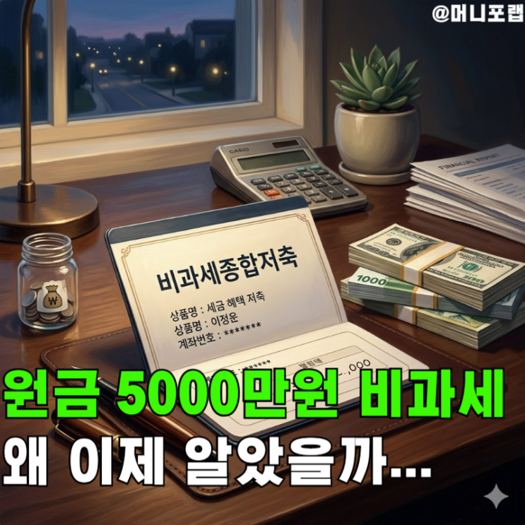  원금 "5000만원 수익 비과세 계좌", 왜 존재를 몰랐을까