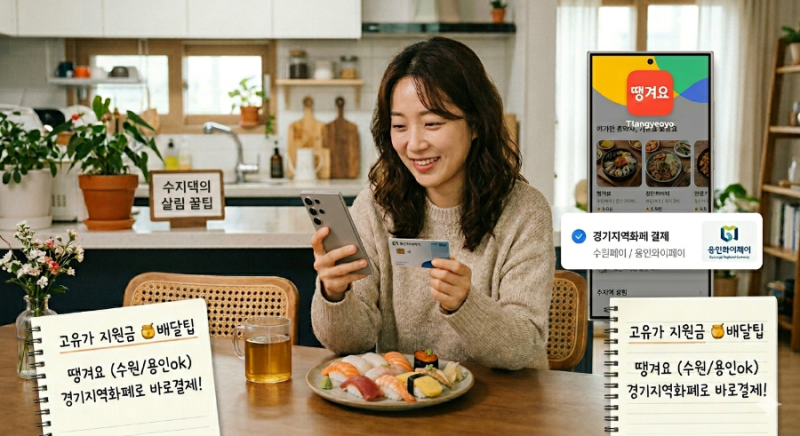 [정보] 고유가 지원금 배달 앱 사용법! (배민 만나서 결제, 서울·수원·용인 땡겨요 꿀팁)