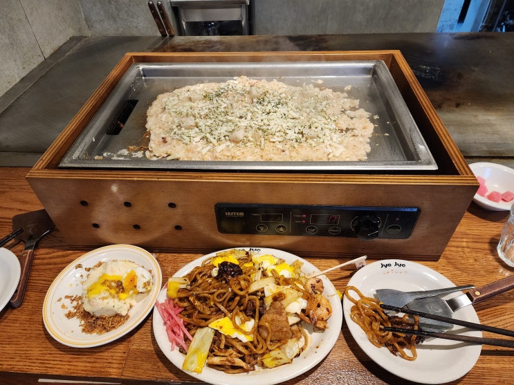  용산맛집 그 유명한!!! 죠죠 몬자야끼 세트 솔직후기 ㅎ (오꼬노미야끼 ㄱㄱ)
