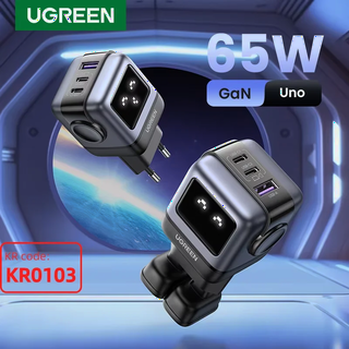  UGREEN 65W GaN 충전기 Uno Robot 디자인 - 고출력 PPS 초고속 멀티충전