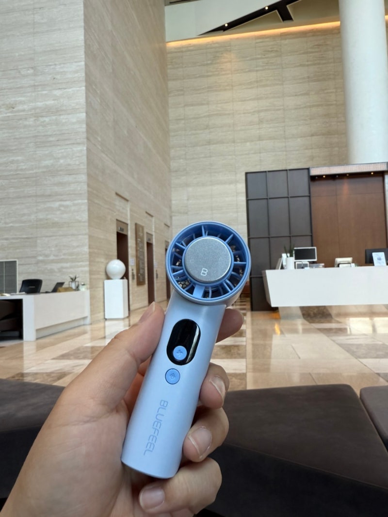 휴대용선풍기비교 무선블루필 미니 쿨팁 가볍고 시원해 비행기 기내 반입도 ok!