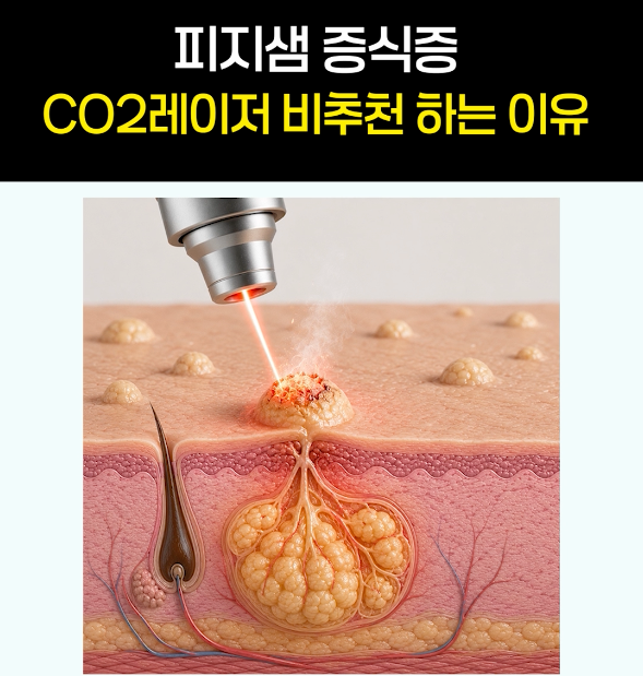 피지샘증식증 치료, CO2레이저를 비추천 하는 이유는? 피지샘증식증 재발 이유