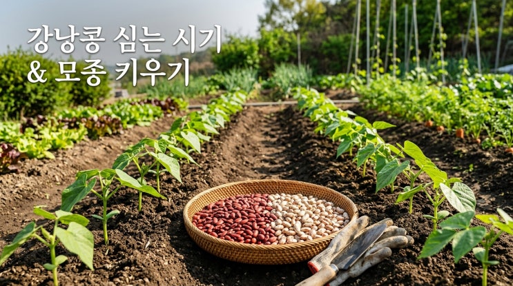  강낭콩 심는 시기 및 방법 씨앗 파종 모종 키우기