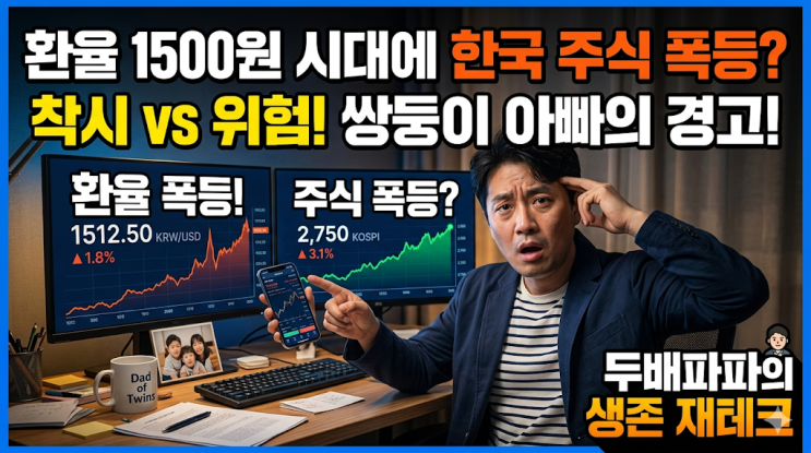  환율 1500원 시대에 한국 주식 폭등을 바라보는 쌍둥이 아빠의 솔직한 생각