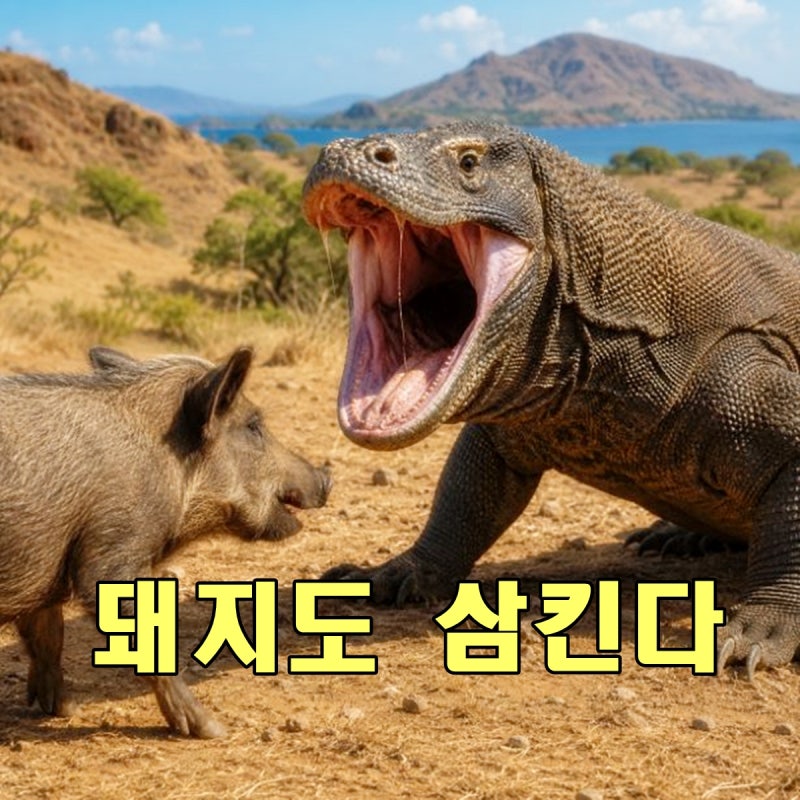 코모도왕도마뱀, 돼지도 통째로 삼키는 괴물의 정체