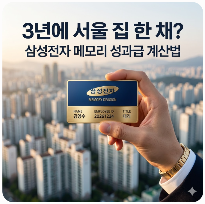  "3년에 서울 집 한 채?" 삼성 메모리 직원이 받게 될 성과급 계산법