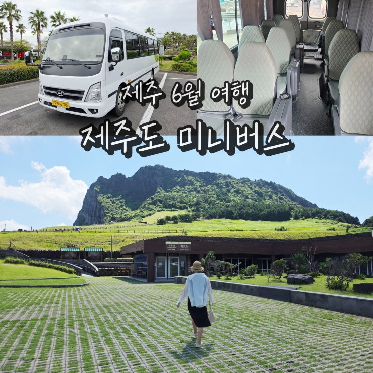  제주도 미니버스 대절 가격 6월 기사포함 25인승 차 렌트 단체 여행