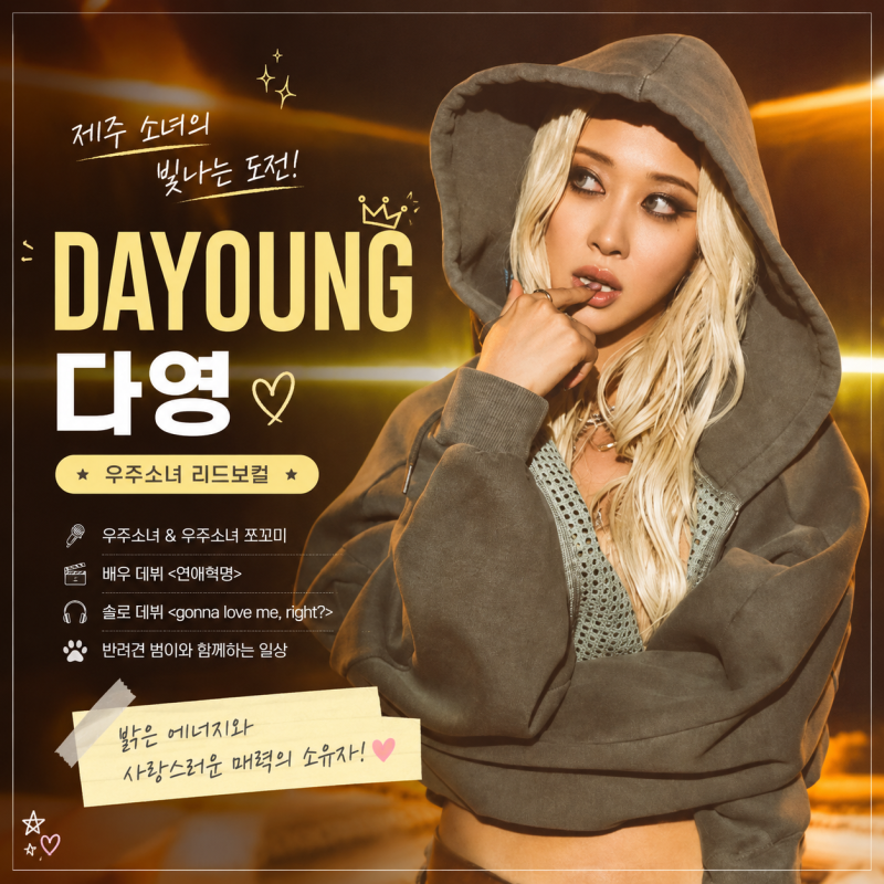 우주소녀 다영 프로필｜제주 출신 리드보컬에서 솔로 아티스트까지