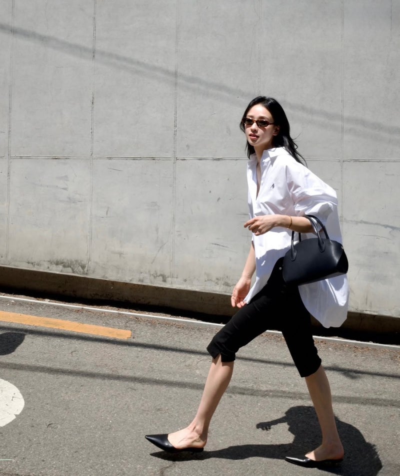 손연재 셔츠 어디꺼? 디 아티코 THE ATTICO 화이트 셔츠 가격·코디