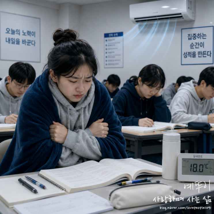 무더운 여름 수험생 공부와 함께 싸워야 하는 냉방병 자기 관리로 컨디션 유지에 힘쓰기 바랍니다