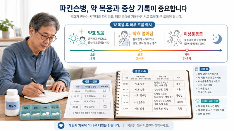 파킨슨병 약물 효과가 줄어들 때, 뇌심부 자극술을 고려해야 하는 조건