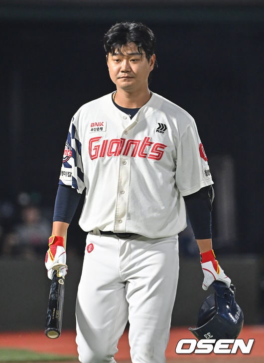 롯데 손호영 0.167 말소, 18홈런 복덩이가 멈췄다