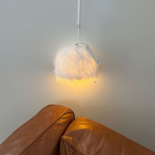  퍼 무드등 당기는 전구 LED 행잉 램프 - 보들보들 감성 인테리어 조명