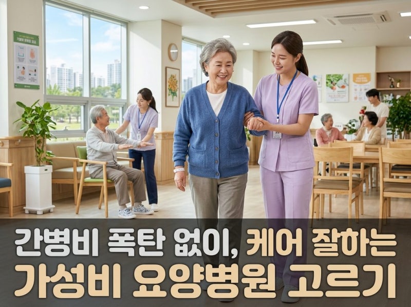 "한 달 100만원 간병비, 이제 20만원만 내세요" 서울·수도권 가성비 요양병원 추천 가이드와 20....
