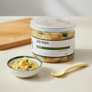  아이 건강 생각한 돌 아기김치 백김치 - 부드럽고 순한 유아식 반찬