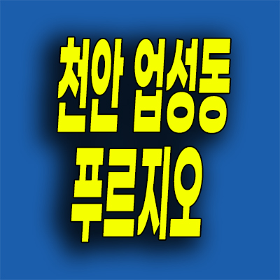  천안 업성지구 대우 미분양 업성동 푸르지오 아파트 분양가