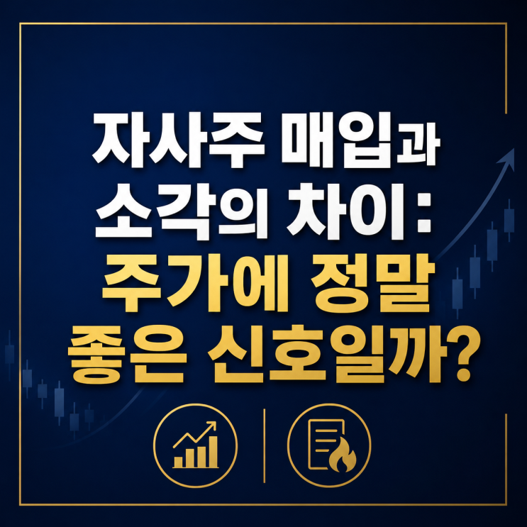  자사주 매입과 소각의 차이: 주가에 정말 좋은 신호일까?