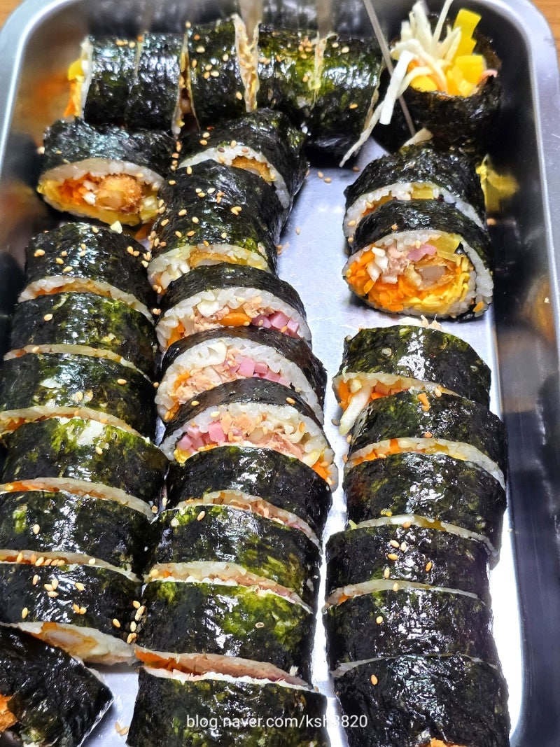 김밥 만드는법 김밥재료 김밥 레시피 집김밥 만들기 김밥 만드는법